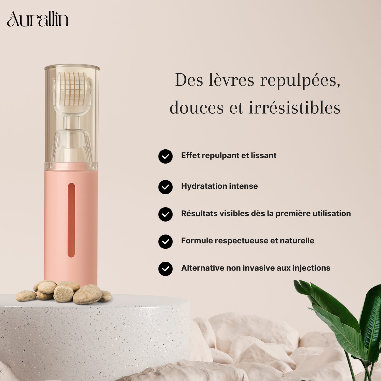 Aurallin™ Lip Plumper Kit – Repulpeur de Lèvres avec Acide Hyaluronique
